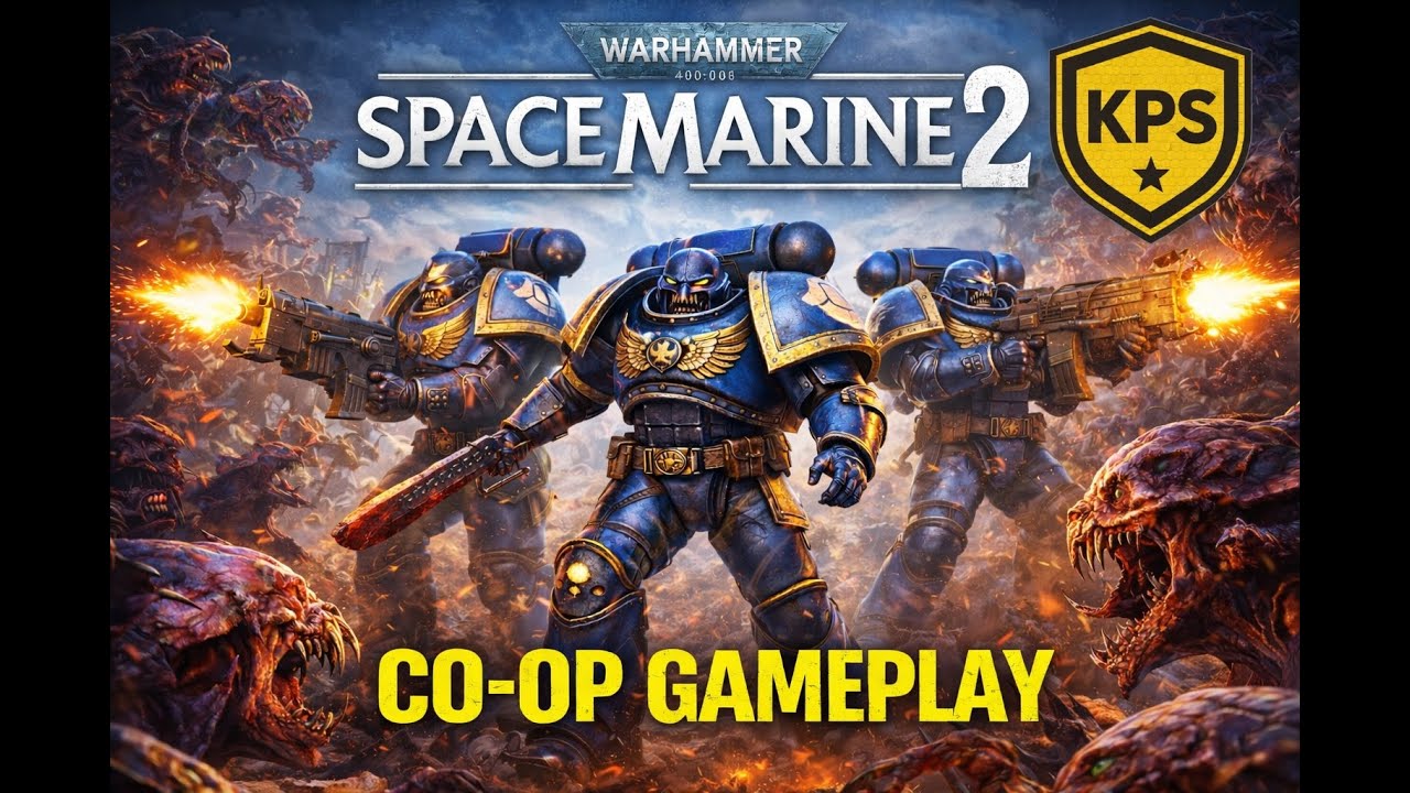 Warhammer 40K Space Marine 2 coop gameplay #Warhammer40k #SpaceMarine2 #Gaming