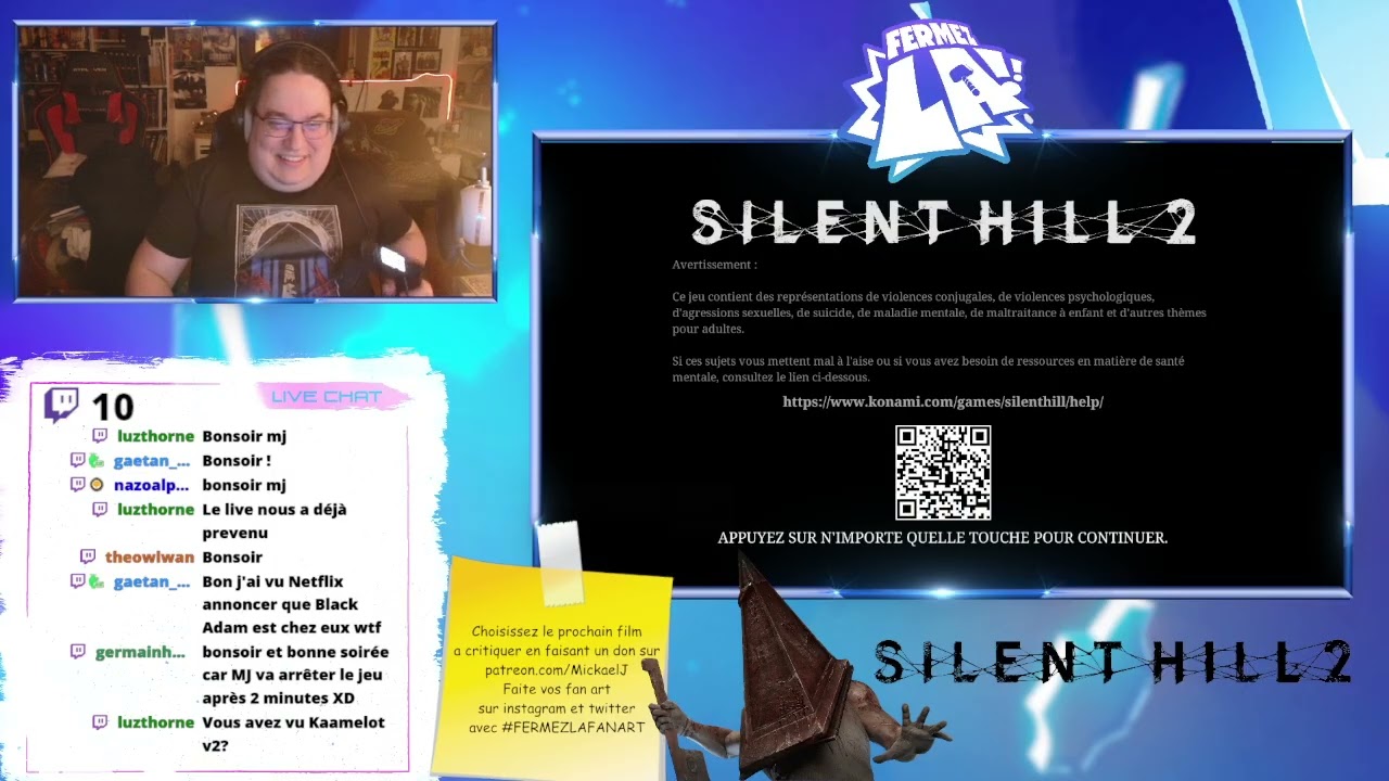 Mickael J Joue à Silent Hill 2 Remake