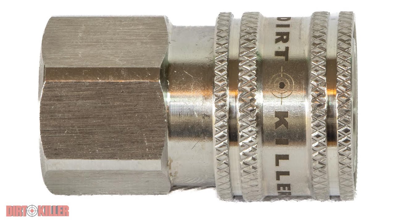 Dirt Killer Stainless Steel Quick Disconnect Female Socket 1/4 Inch NPT