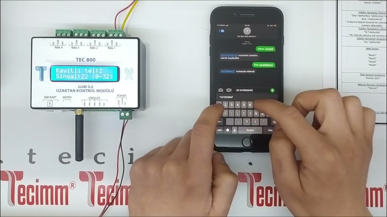 TEC800 GSM KAPI KONTROL MODÜLÜ - KURULUMU, KULLANIM ALANLARI VE DİKKAT EDİLMESİ GEREKENLER