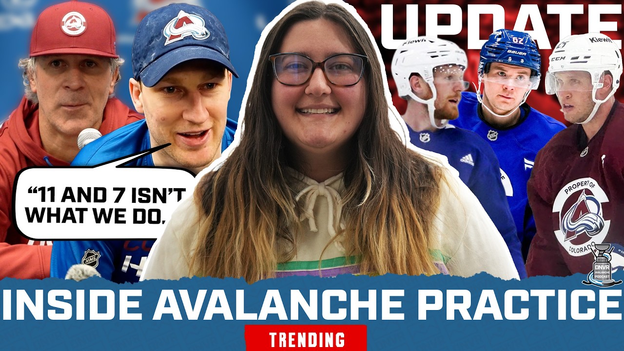 Avs Injury UPDATE, Jared Bednar Talks MacKinnon's Postgame Comments & More Inside Avalanche Practice
