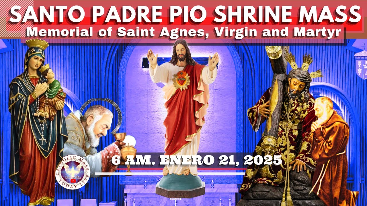 FILIPINO HOLY MASS TODAY LIVE at Santo Padre Pio National Shrine .  ENERO  21,  2026. 6 a.m