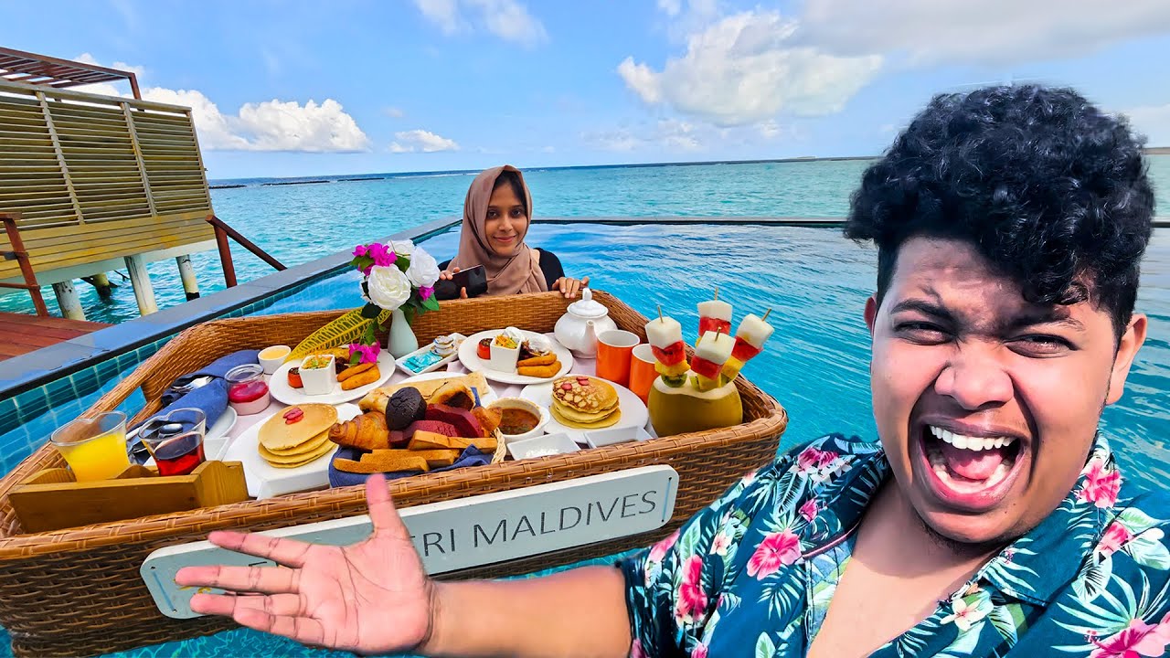 Floating Breakfast with My Wife - Maldives - Irfan’s view