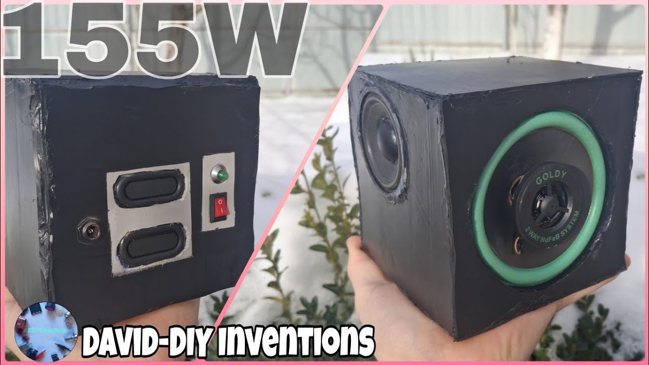 [] DIY [] 155W Speaker ‖ Home made Speaker from PVC pipes!