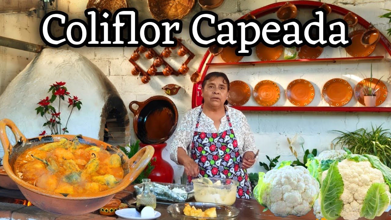 Cocinando una rica Coliflor Capeada con sabor a pueblo