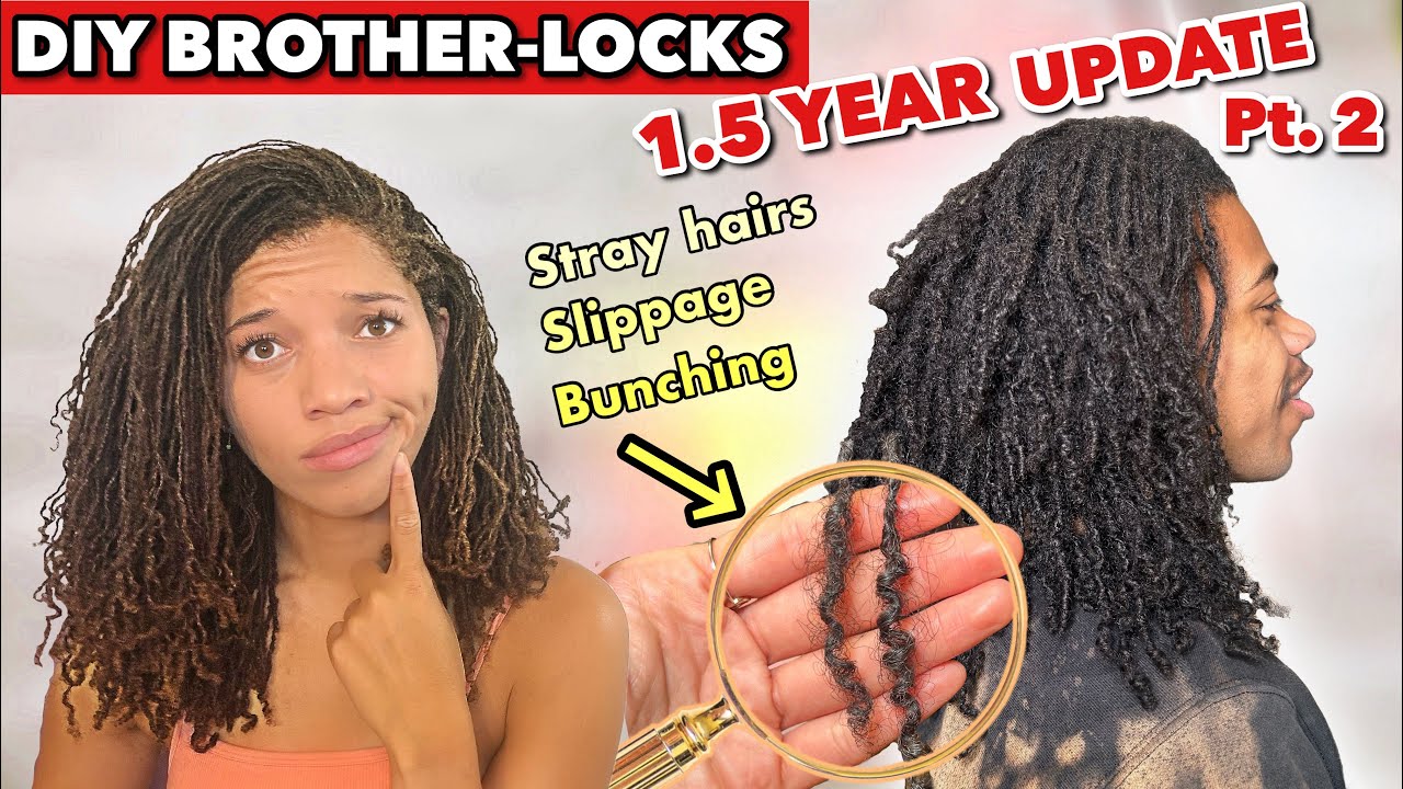 Обновление Brother's DIY Microlocs | ЧАСТЬ 2 | 1,5 ГОДА с BROTHERLOCKS | Как мыть зрелые локоны