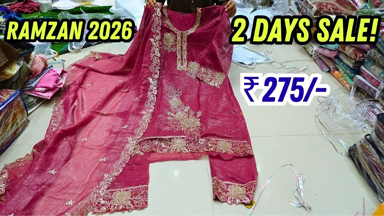 ₹275/- Mai Fancy Work Suits 😱 2 DAYS DAMAKA SALE! Hyderabad