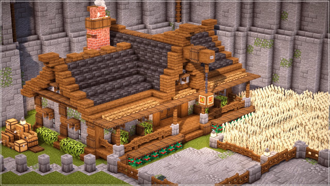 Como Construir uma Casa de Fazendeiro | Cidade Medieval | Minecraft Tutorial