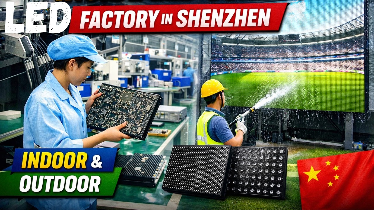 Inside Indoor & Outdoor LED Screen Production in Shenzhen 🇨🇳