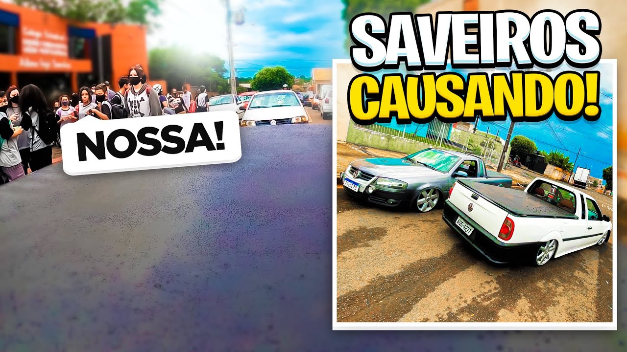 SAIDA DE ESCOLA COM DUAS SAVEIROS COM SOM FORTE ( TOCANDO FUNK )
