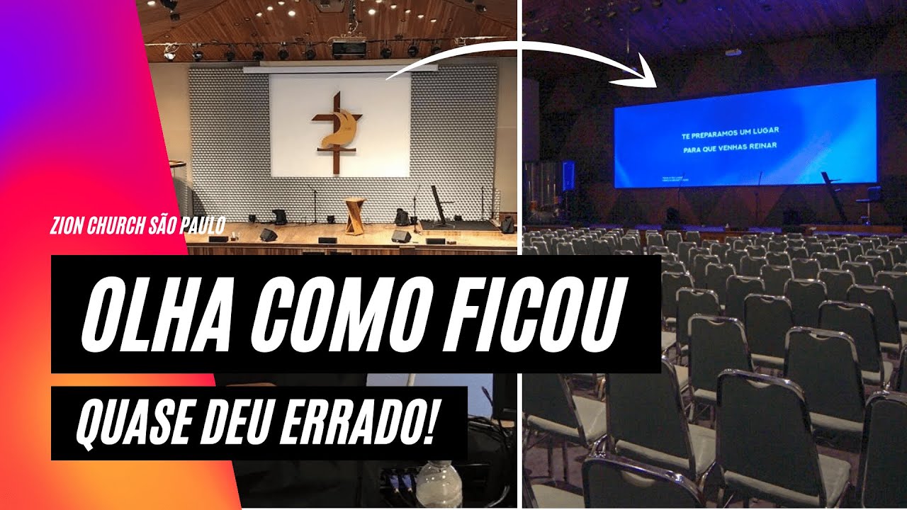 Projeção Panorâmica na Zion Church São Paulo | Igreja Multimídia