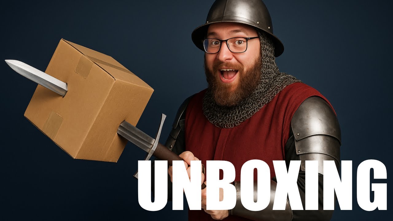 Ritterliches Entkisten - Schaukampfschwert von Ritterladen bestellt   Unboxing Deutsche Neidkultur