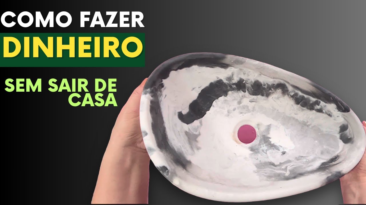 CUBA DE GESSO COM EFEITO MÁRMORE REALISTA quase de graça 💰