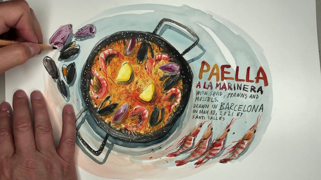 Drawing Paella