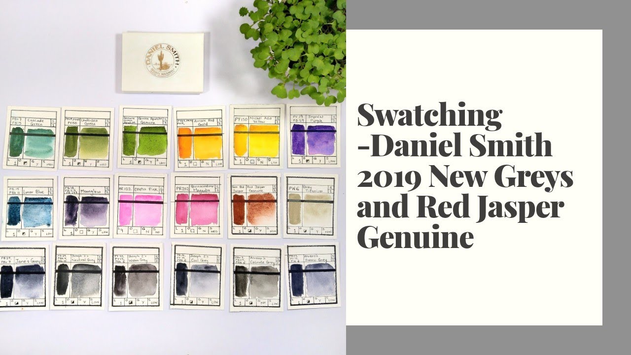 Daniel Smith 2019 New Greys and Primatek Swatching