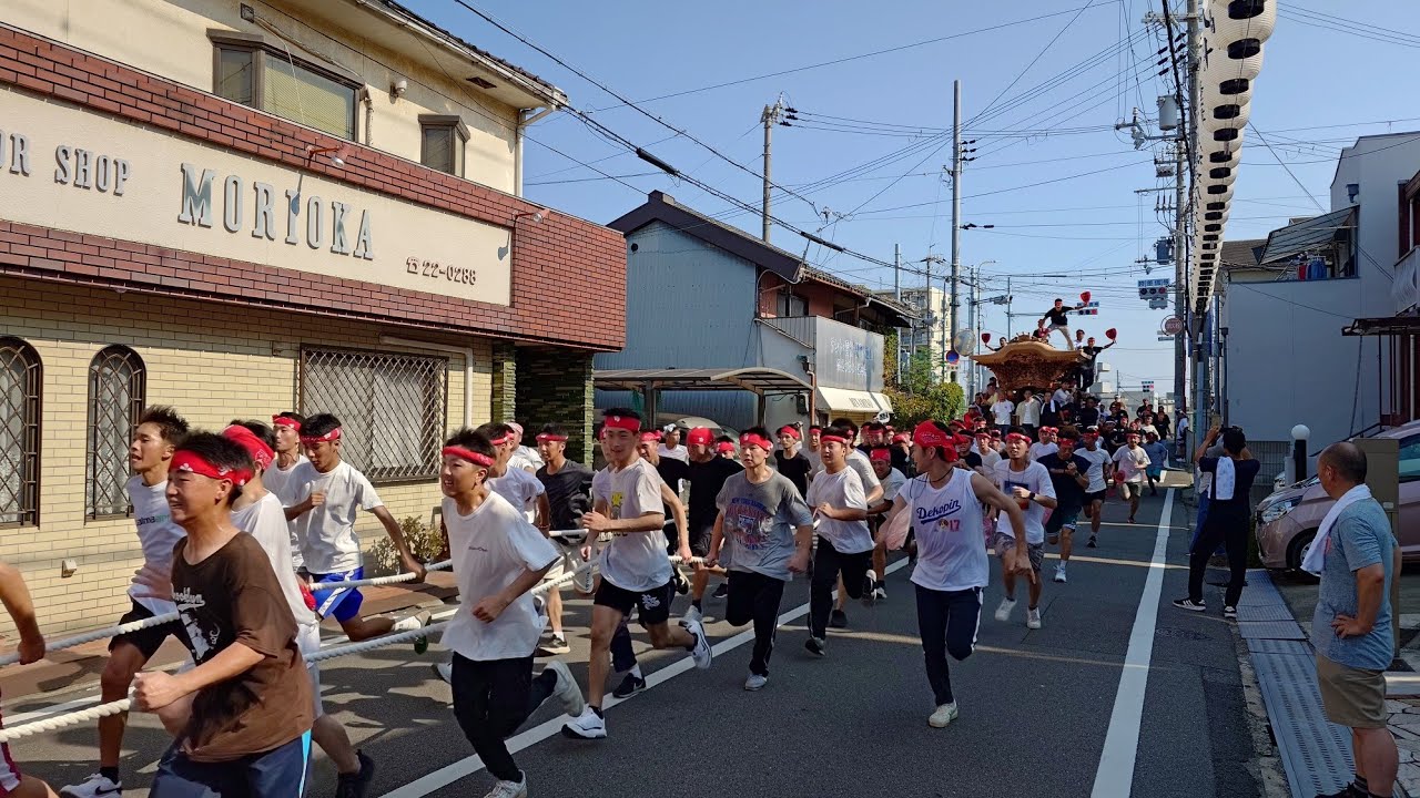 令和7年8月31日　岸和田旧市・春木ブレーキテスト(五軒屋町・北町・並松町・下野町・春木本町・中北町・大北町・春木旭町)