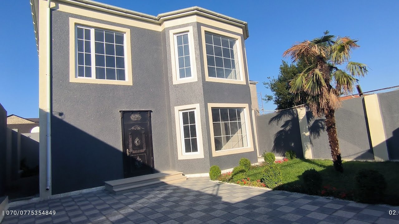 (Satılıb)Binə mərkəzi küçələrin birində 2 sotda 2 mərtəbə super ev satılır kupçalıdı qiymət endirim