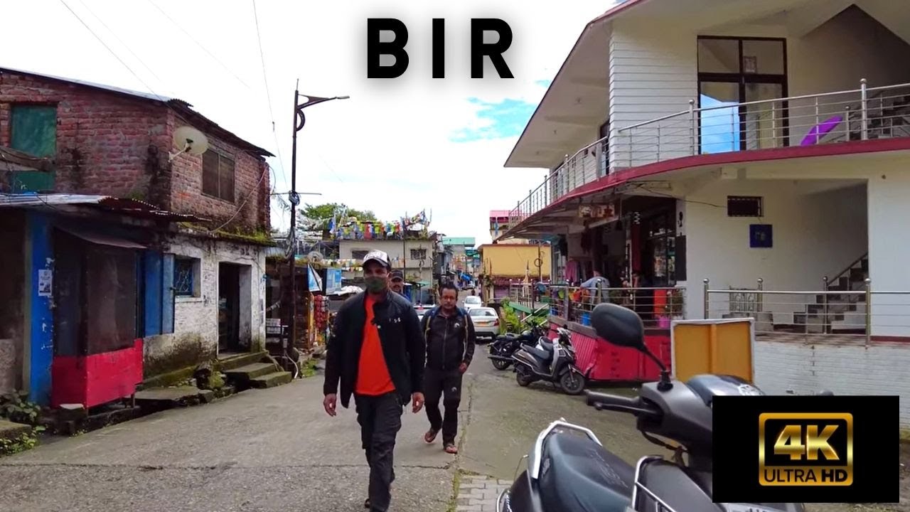 4K Walking in Tibetan Market Area Towards Bir Road - Bir Billing Tour