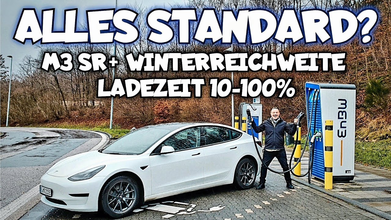 Tesla Model3 Standard Range Winterreichweite Ladezeit 10-100%