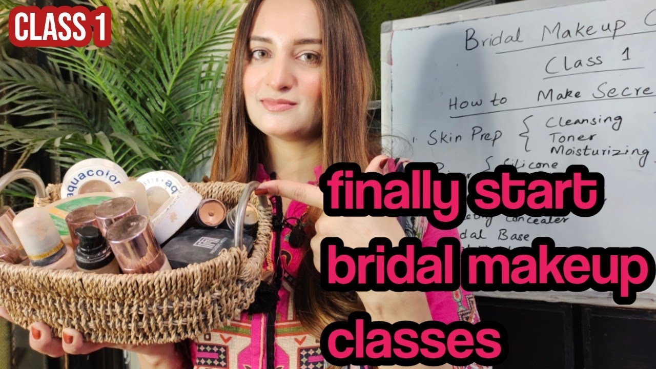 Bridal Makeup Classes | How to make Bridal Base class 1 | Complete Makeup Course|Online Free Makeup