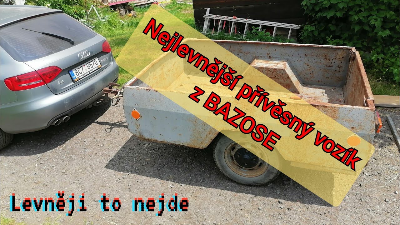 Koupil jsem nejlevnější přívěsný vozík z BAZOSE, KPN 250. Pojďte se podívat