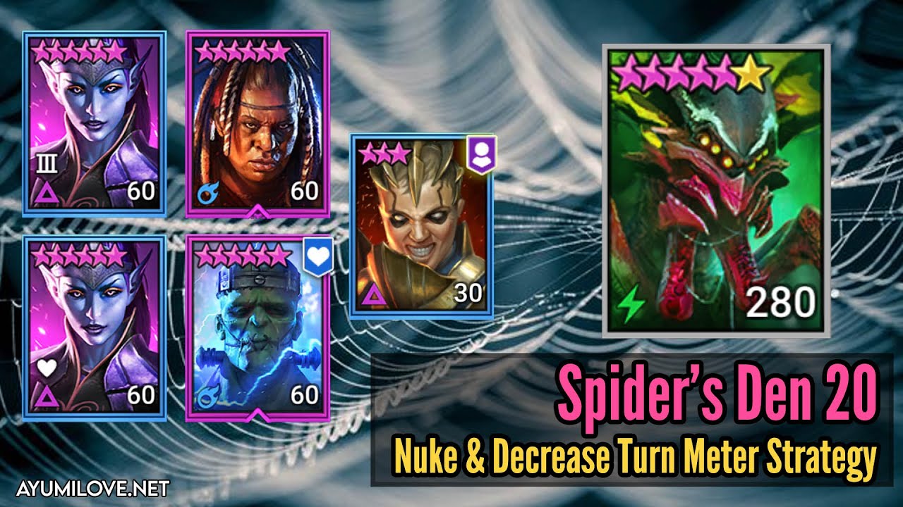Spider 20 Speed Run Team Guide (Coldheart & Renegade) | Raid Shadow Legends
