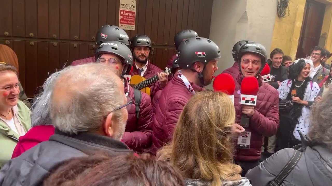 Chirigota ilegal Airon 2024. Los becarios del telediario. Actuación completa.