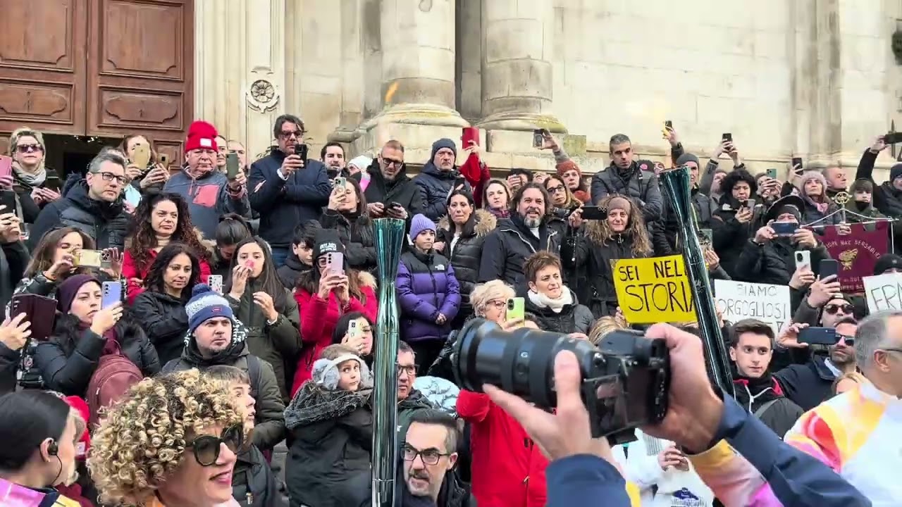 La fiaccola olimpica arriva a Sulmona