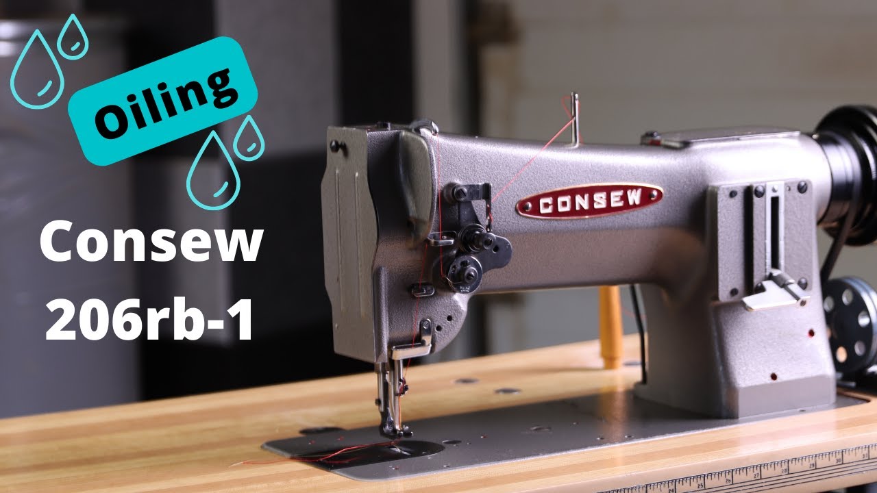 Масло / Смазка Consew 206rb1 Промышленная швейная машина Техническое обслуживание 206 Учебное пос...