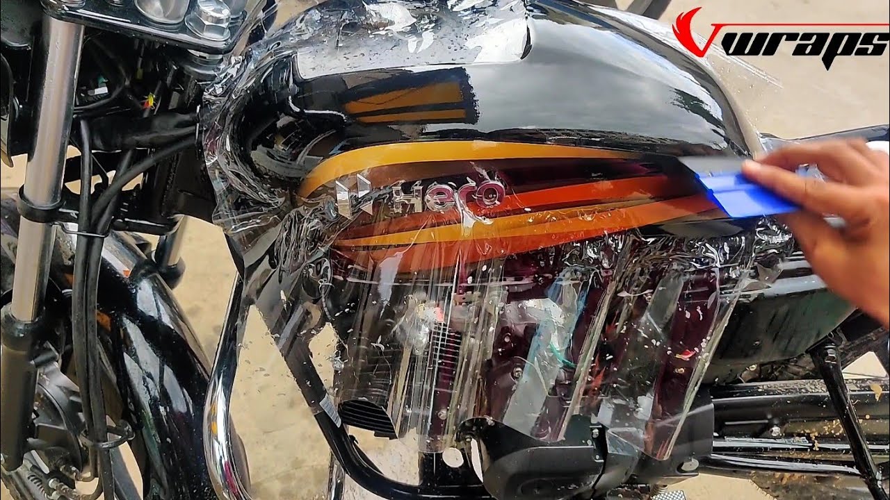 Hero Splendor Lamination/PPF Installation | Splendor Modification | Vwraps Sikar |