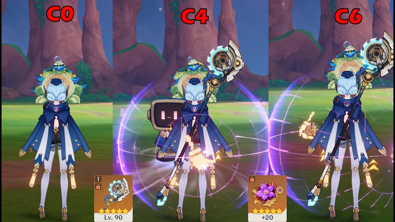 INEFFA C0 ~ C6 COMPARSION | GENSHIN IMPACT