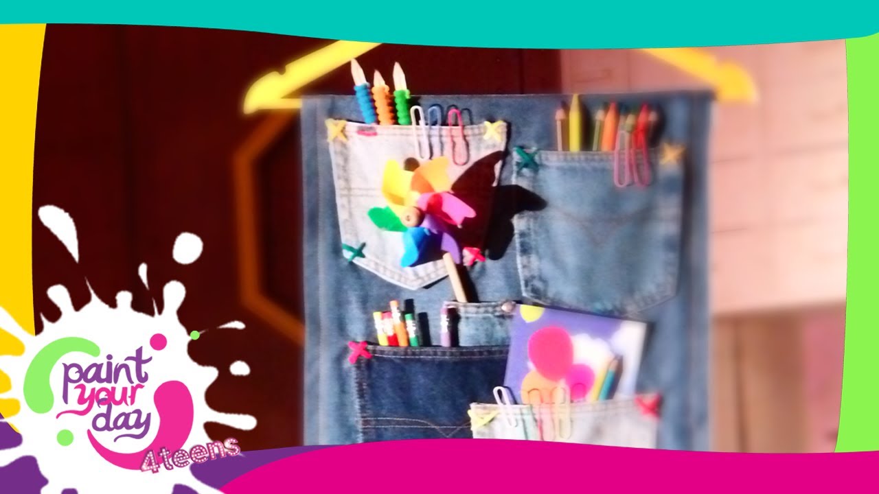Come fare un portaoggetti di jeans: Paint Your Day 4 Teens - Frisbee