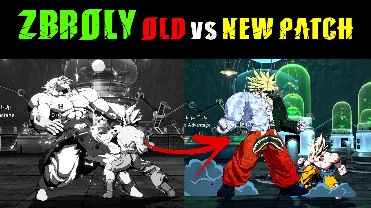 NEW DBFZ PATCH! HUGE ZBROLY BUFFS! Old vs NEW Patch!
