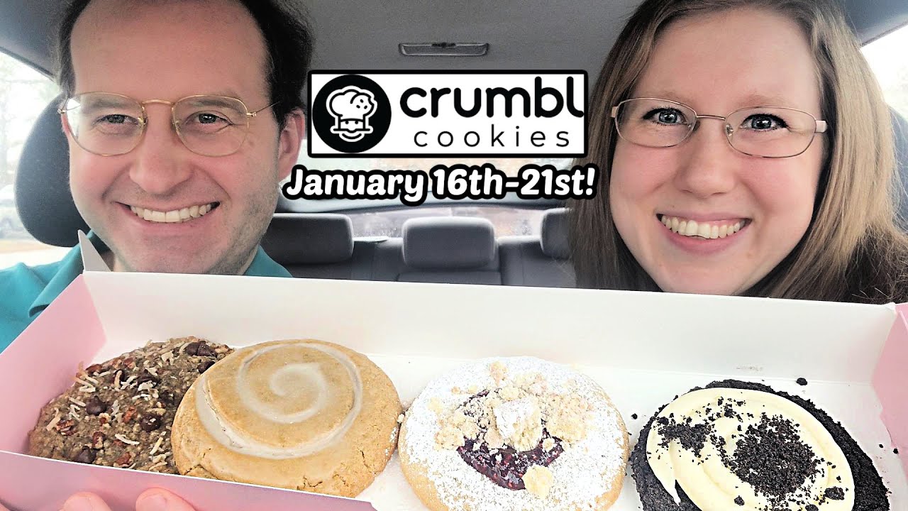 CRUMBL COOKIES Review | Chocolate Crumb, Cowboy Cookie, Honey Bun, Raspberry Donut