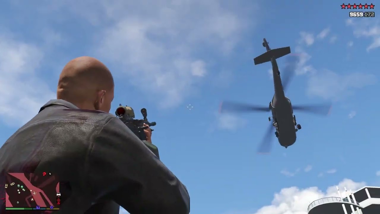 GTA V: Dr Dre, Lamar, Stretch Vs Ballas 10 Star Cop Battle + Escape