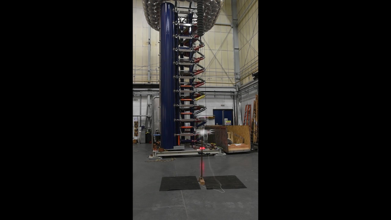 Phantom drone with copper lightning conductor is struck by lightning