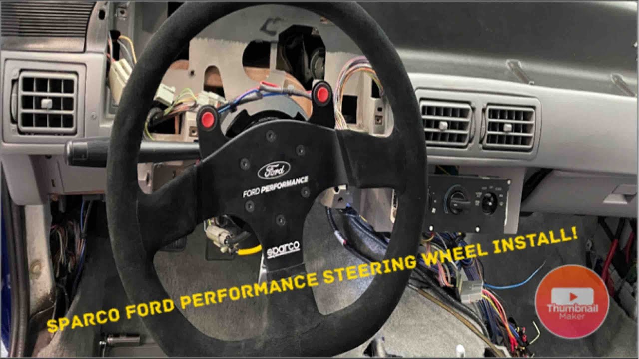 Ford Performance Sparco Quick Release Steering Wheel Install on a 90-93 Foxbody!