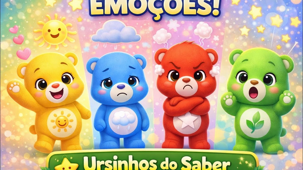 Aprendendo Emoções com os Ursinhos do Saber 🧸😊😢😠