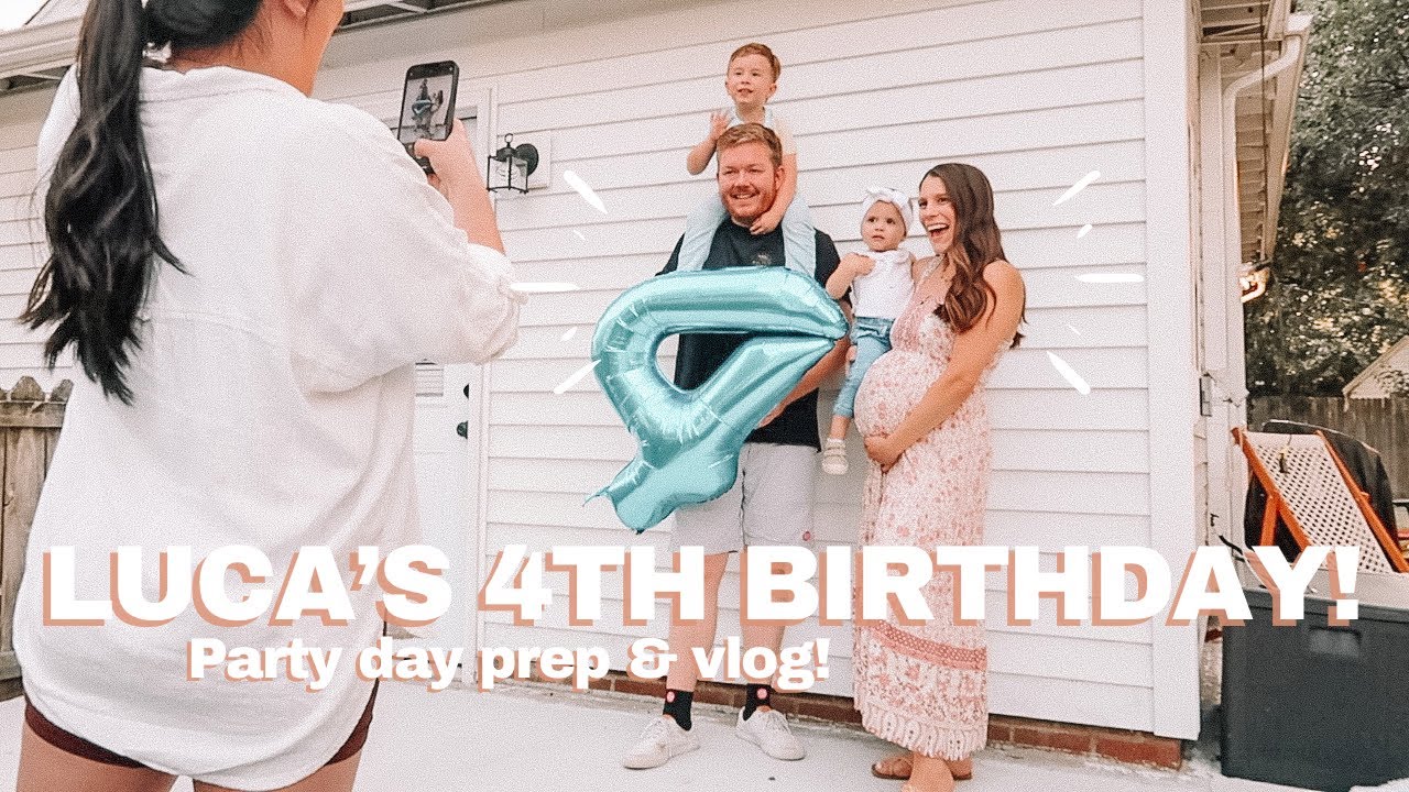 LUCA'S 4TH BIRTHDAY! PARTY PREP & VLOG! THOMAS THE TRAIN THEME | Emma Donaldson