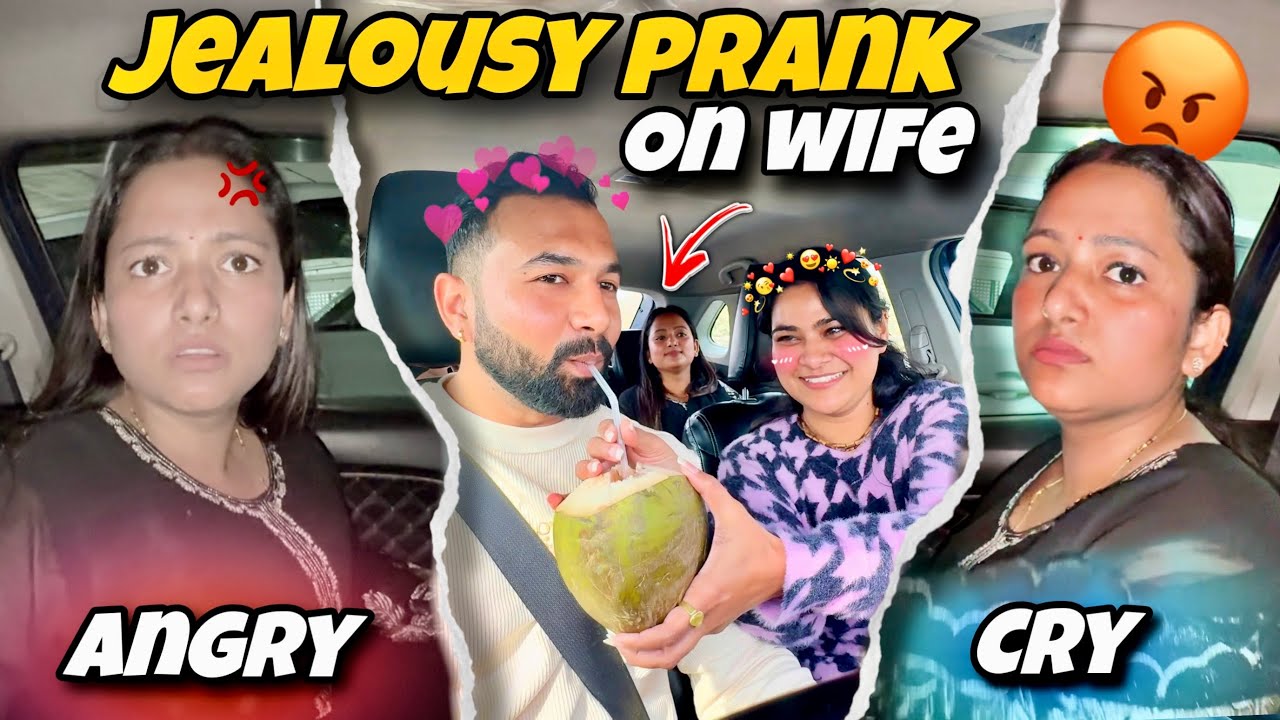 Jealousy prank on wife with my Female Friend 😆 || priya start crying 😢 || jeet thakur pranks 
