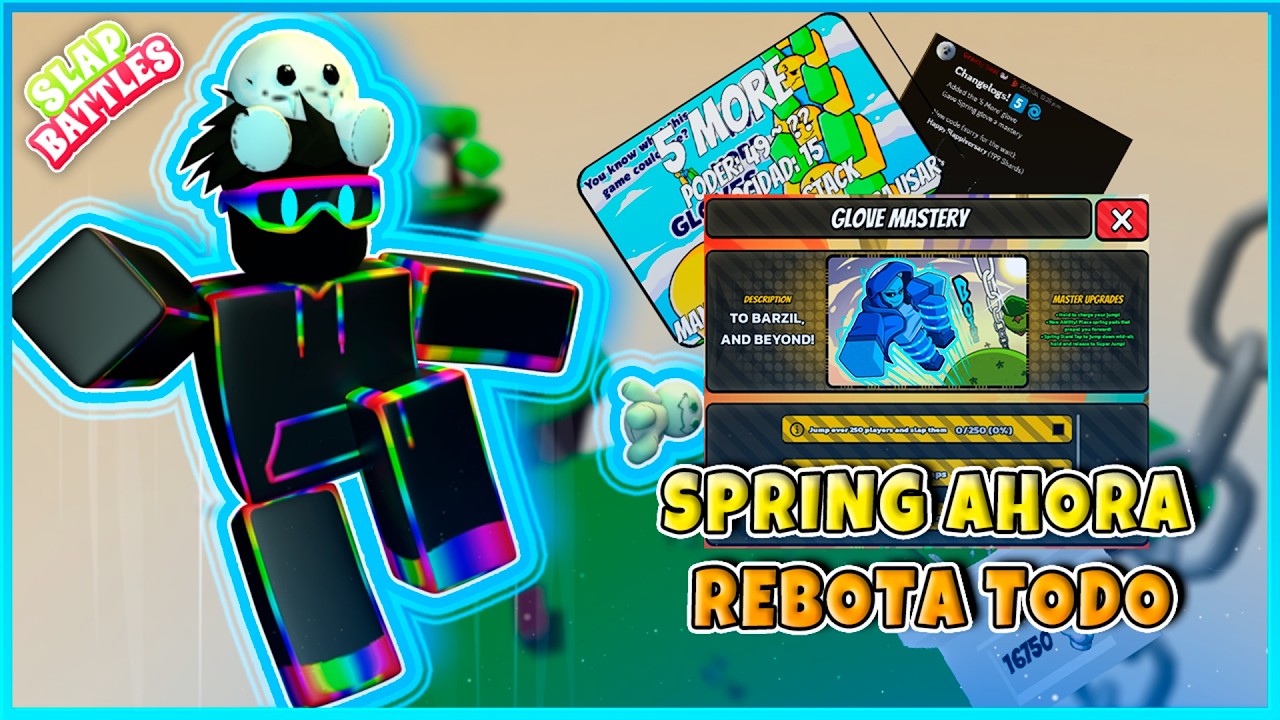 Este guante te da 5 SLAPS EXTRA… y la maestría de Spring se volvió INSOPORTABLE | Slap Battles