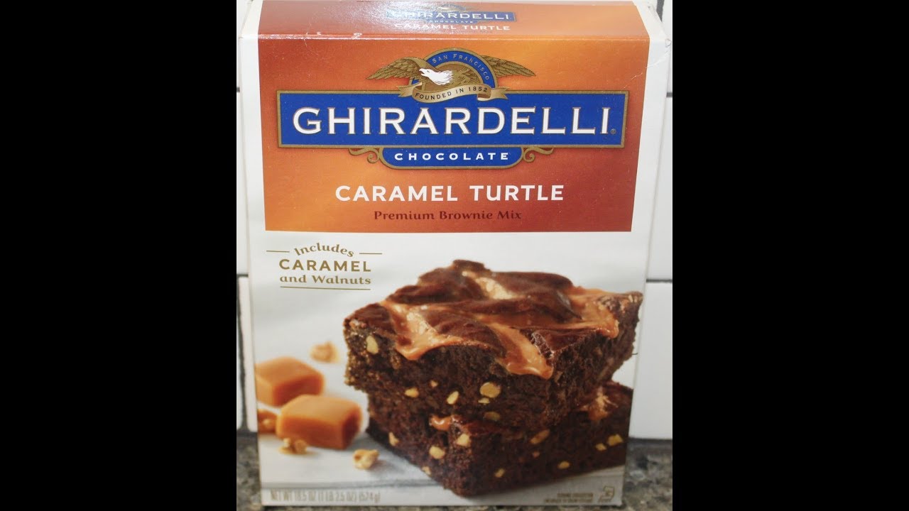 Ghirardelli Chocolate Caramel Turtle Premium Brownie Mix Review
