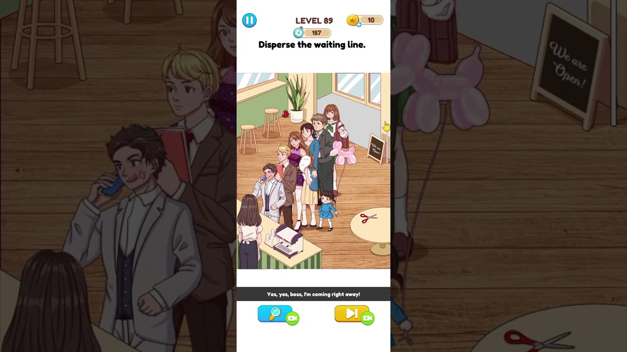 Annoying Puzzle Game Level 89 Disperse the waiting line #games #puzzle #minigames #braingames