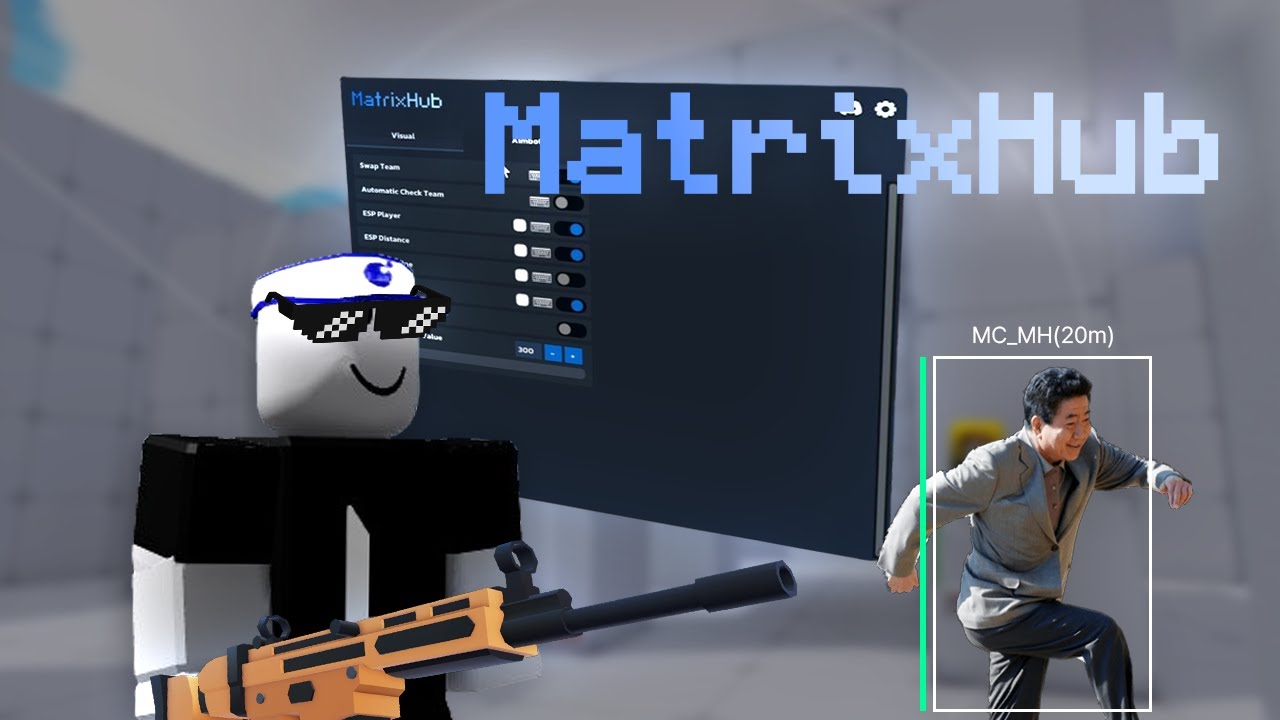 [로블록스] MatrixHub | 최고 가성비 라이벌 랭커도 몰래 쓰는 외부 치트 에임핵 / *유료*, *감지 안당함*