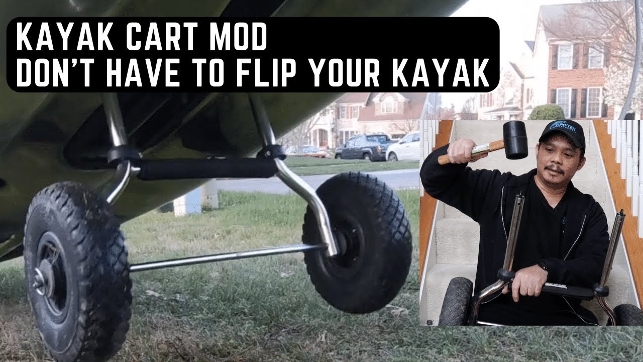 Hobie Kayak Cart Hack - You Don't Have To Flip Your Kayak With This Mod