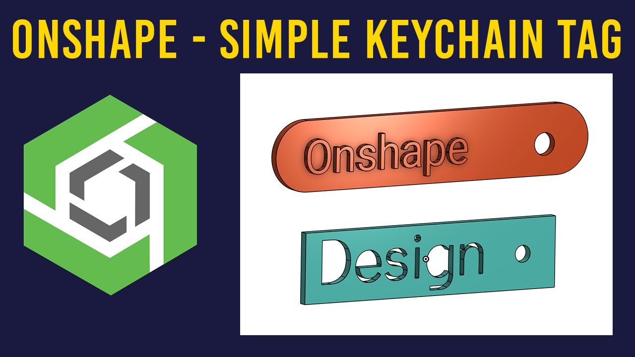 Onshape Keychain Tag for Absolute Beginners