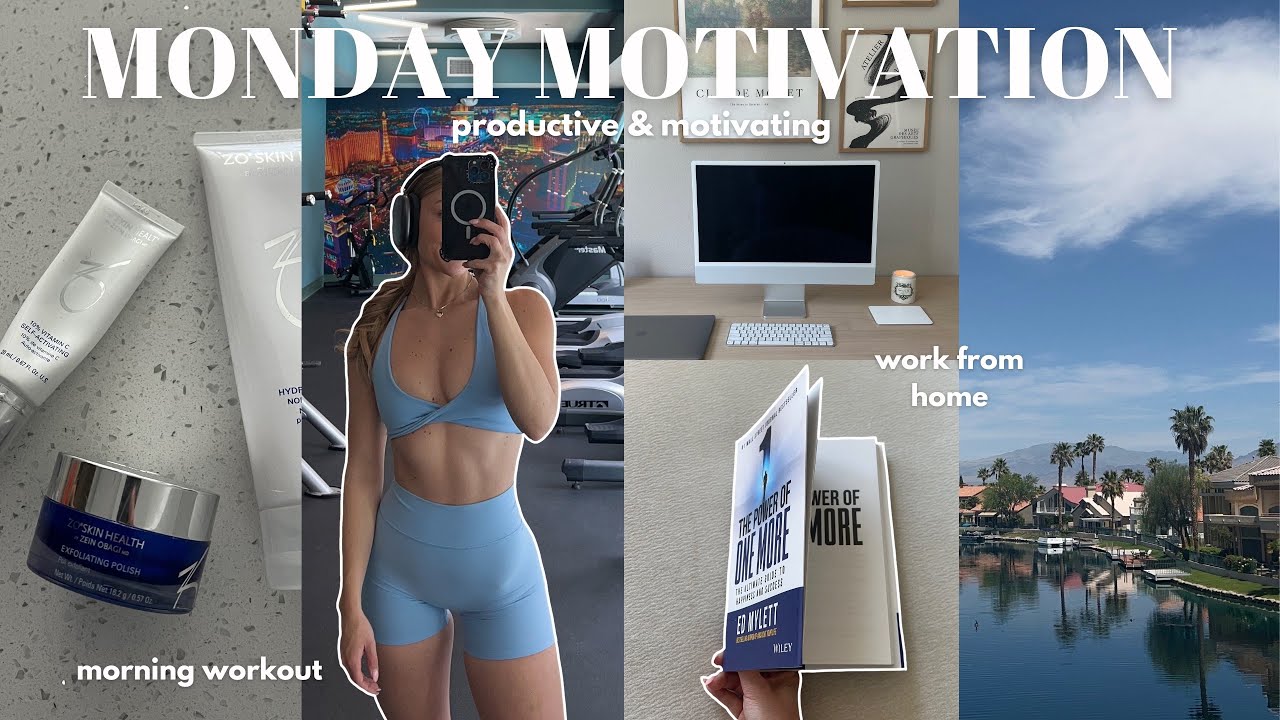 MONDAY MOTIVATION 🦋 morning routine, workout, grocery haul *productive lifestyle*