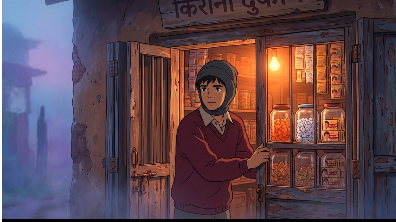 The 90s Indian Village 5 AM Winter Fog 🌫️ | Ghibli Style ASMR | A 90s Childhood Memory Nostalgia
