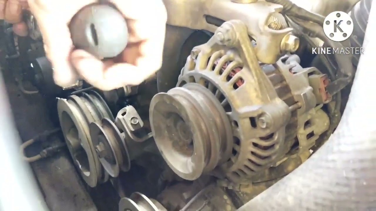 replace water pump mazda fighter engine WL(part 2)