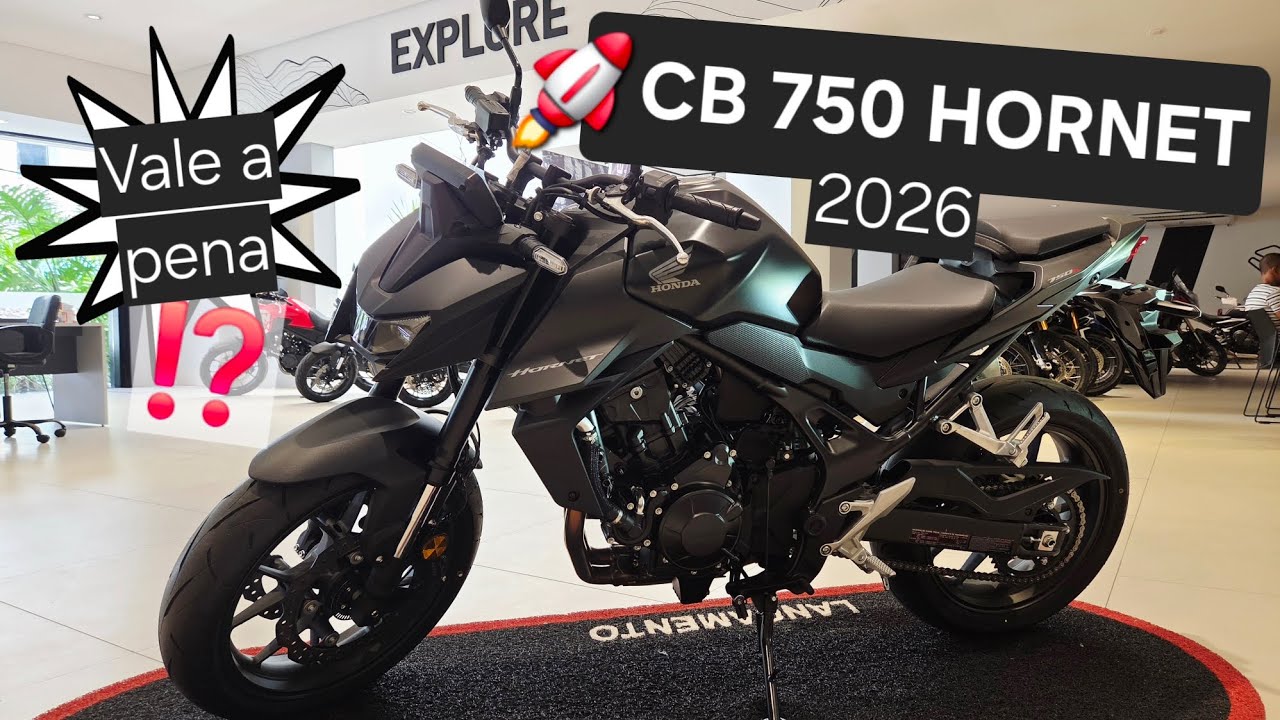 VALE a PENA COMPRAR a CB 750 HORNET 2026? VEJA QUANTO CUSTA a NOVA HORNET 750 da HONDA #hornet750